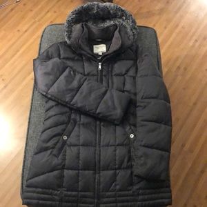 Women’s Nautica Double Lined Charcoal Parka Coat